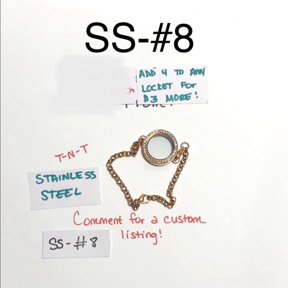 SS-#7 Stainless Steel Living Locket Bracelet - Picture 2 of 8